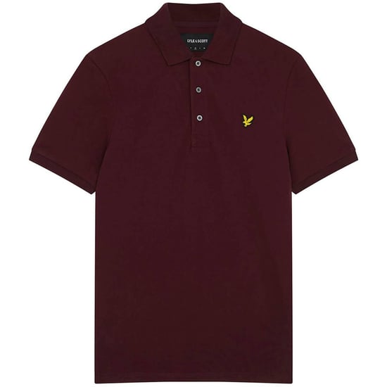 Polo de colores burdeos con logotipo en el pecho de Lyle and Scott - Image 3