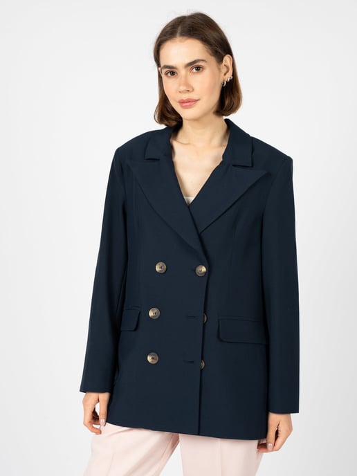 Silvian Heach Chaqueta de mujer azul oscuro - Image 6