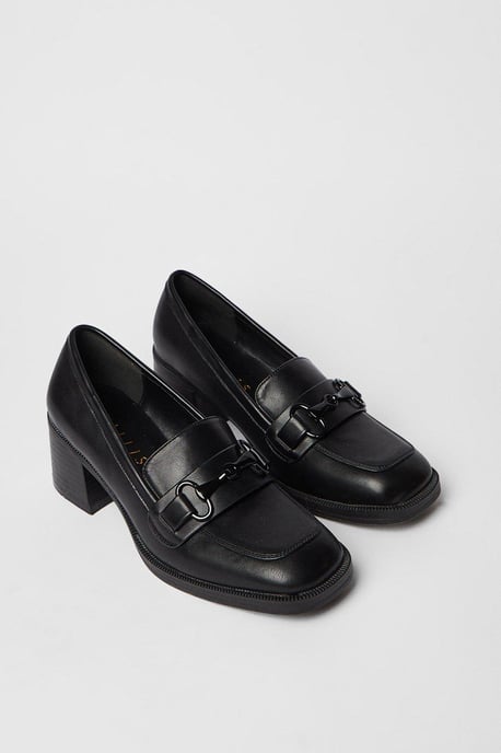 Lolita High Block Heel Snaffle Detail Loafer - Image 3