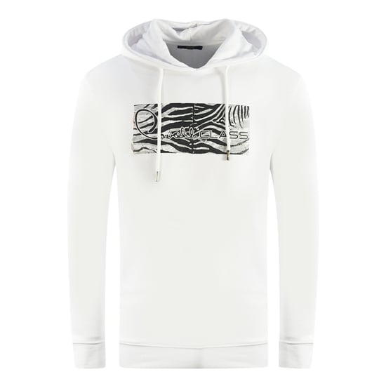 Sudadera blanca con logo de cebra de Cavalli Class - Image 1