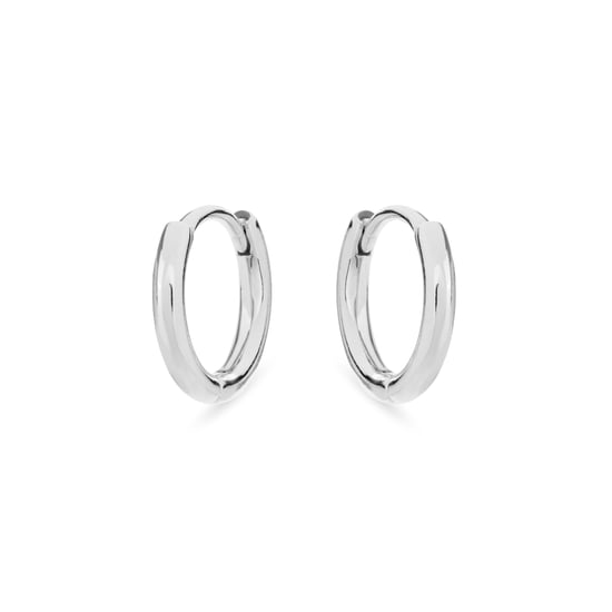 Pendientes de Aros Luxenter, edum de plata de ley 925 con acabado en baño de rodio - Image 2