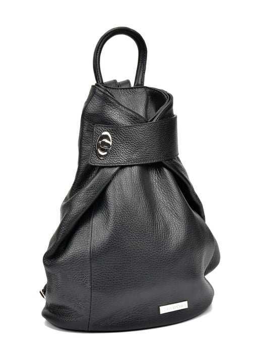Anna Luchini SS22 AL 1083 Black Leather Bag - Image 4