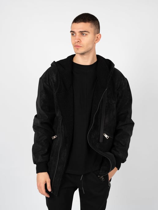 Chaqueta La Haine Inside Us LM077 Hombre Negro - Image 3