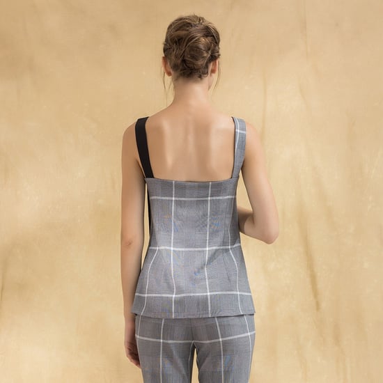 Flared tartan top - Image 5