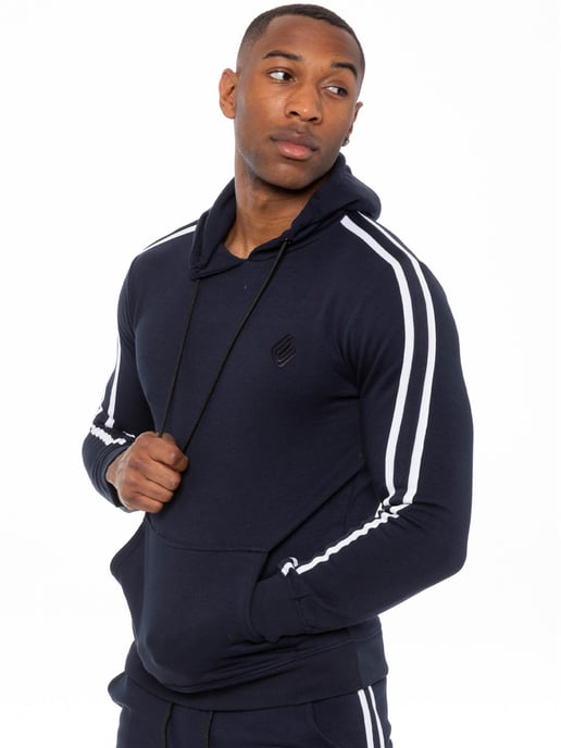 Enzo | Conjunto de Chándal con Capucha y Cinta para Hombre - Azul Marino - Image 3