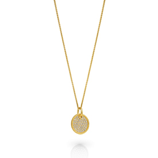 Orphelia 'Bella' Women's 925 Sterling Silver Chain with Pendant - Gold ZH-7565/G - Image 1