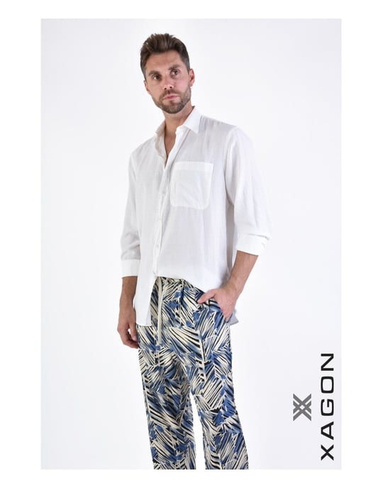 Xagon Camisa Manica del hombre Blanco - Image 2