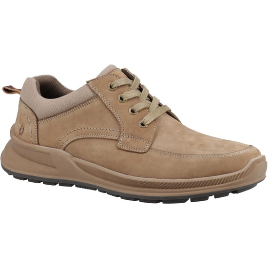 Hush Puppies Mens Adam Nubuck Lace Up Trainers (Taupe) - Image 4