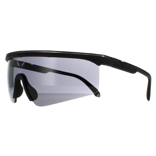 Police Semi Rimless Mens Black Rubber Smoke SPLA28 Lewis Hamilton