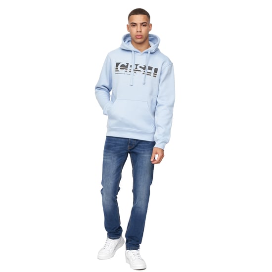 Crosshatch Mens Sullivan Hoodie (Light Blue) - Image 5