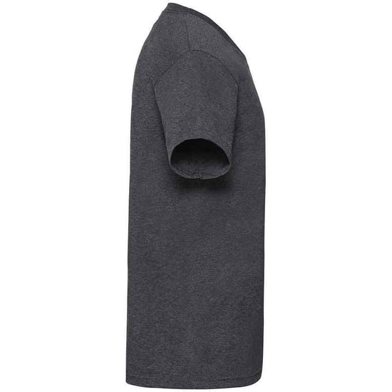 Fruit of the Loom Mens Valueweight V Neck T-Shirt (Dark Heather Grey) - Image 3