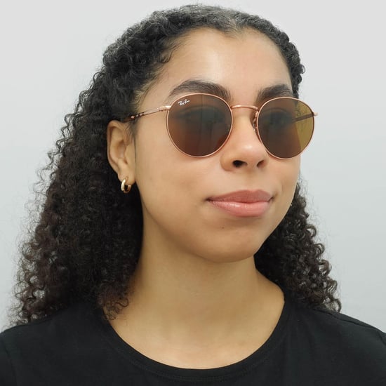 Ray-Ban Round Unisex Rose Gold Brown RB3637 New Round