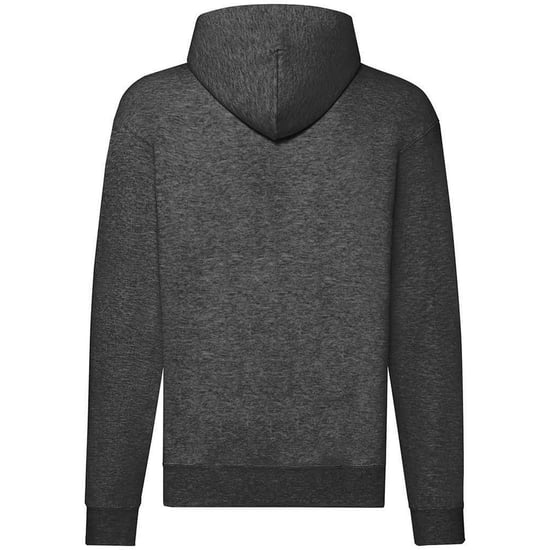 Fruit of the Loom Mens Hooded Sweatshirt (Dark Heather) - Image 2