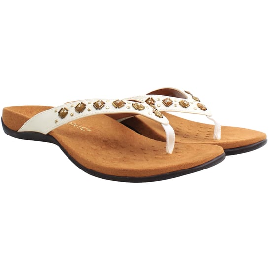 Vionic Rest Floriana Womens White Flip-Flops - Image 2