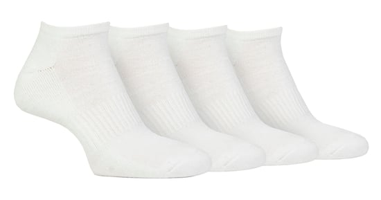Calcetines de entrenamiento acolchados para hombre | Jeep | Pack de 4 calcetines bajos acolchados y transpirables - Blanco - Image 1