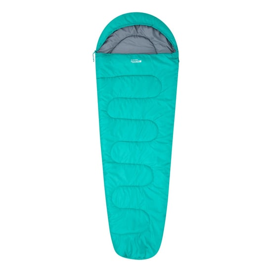 Mountain Warehouse Unisex Adult Basecamp 250 Summer Mummy Sleeping Bag (Teal)