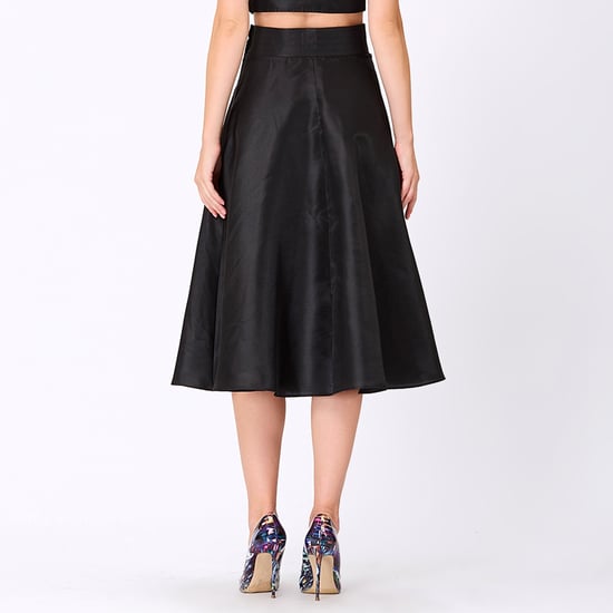 Flared Taffeta Skirt - Image 2