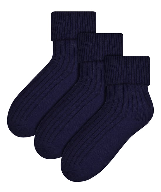 3 Pares Calcetines de Lana para Dormir - Azul Marino - Image 1