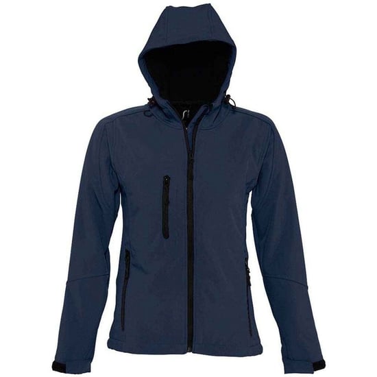 SOLS Womens/Ladies Replay Soft Shell Jacket (French Navy) - Image 1