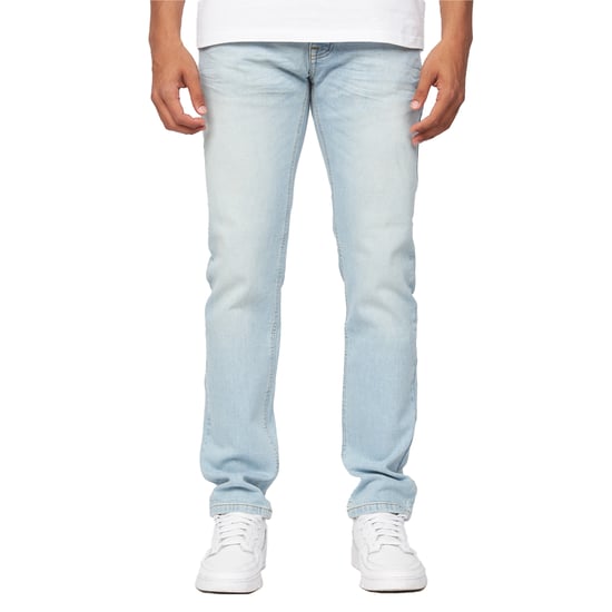 Crosshatch Mens Buraca Slim Jeans (Light Wash) - Image 1