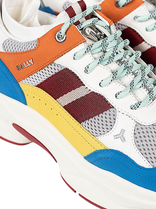 Bally Zapatillas Viber-T del hombre Blanco, amarillo, azul, Gris, multicolor, naranja, rojo - Image 5