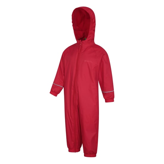 Mountain Warehouse Childrens/Kids Spright Waterproof Rain Suit (Red) - Image 3
