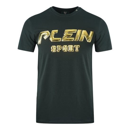 Camiseta Negra con Logo Dorado Plein Sport - Image 1