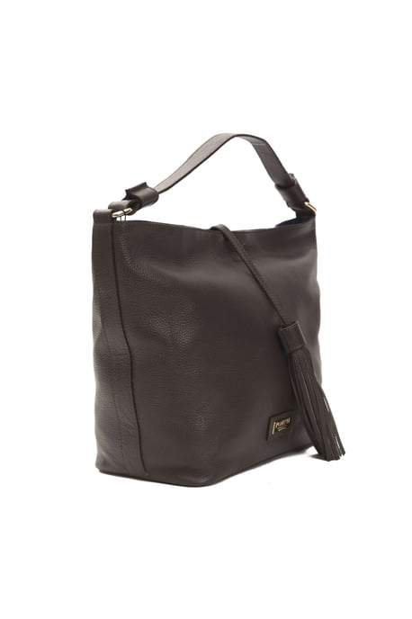 Bolso de hombro de cuero marrón para mujer Donatella Pompei - Image 2