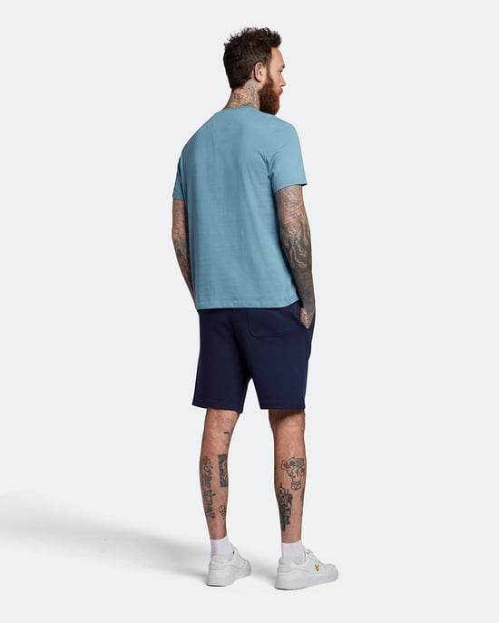 Lyle & Scott Sweat Short Plus in Navy - Image 3