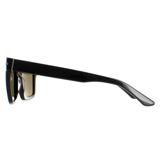 Serengeti Square Unisex Shiny Black Mineral Polarized Green 555nm Winona