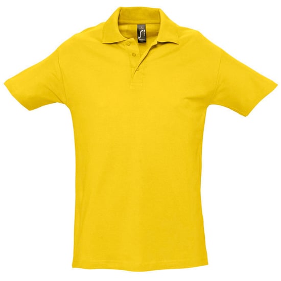 SOLS Mens Spring II Short Sleeve Heavyweight Polo Shirt (Gold) - Image 1