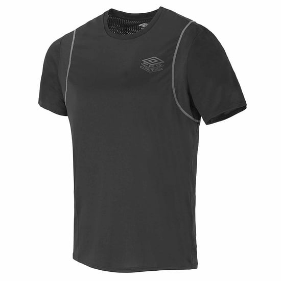 Umbro Graphic Logo Short Sleeve Black Crew Men PTF Poly T-Shirt 65844G KMK BLACK