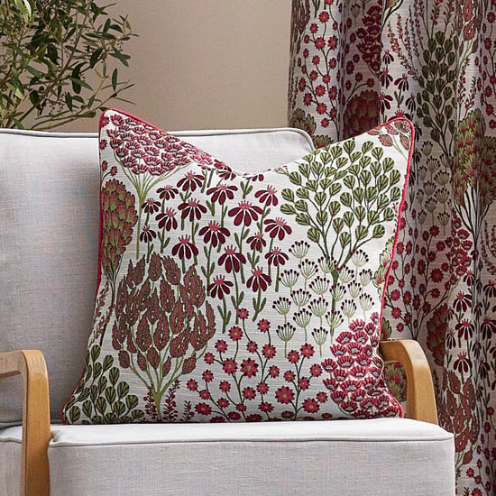 Wylder Nature Ophelia Floral Jacquard Polyester Filled Cushion