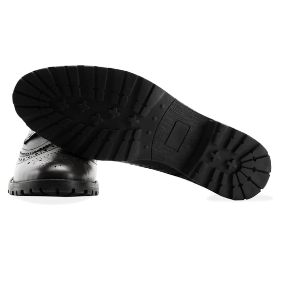 Redfoot James Black Brogue