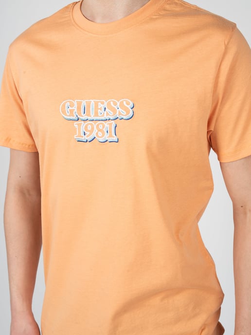 Guess T-Shirt Embro del hombre naranja - Image 5