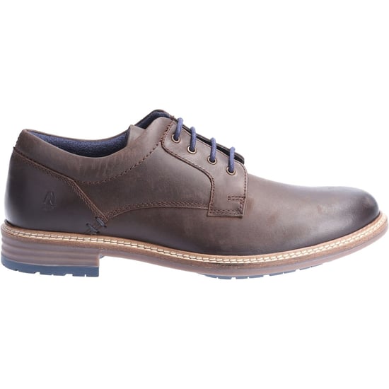 Zapatos de cuero marrones de cordones para hombre Hush Puppies Julian - Image 4