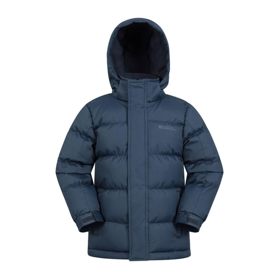 Mountain Warehouse Childrens/Kids Snow II Water Resistant Padded Jacket (Dark Blue) - Image 1