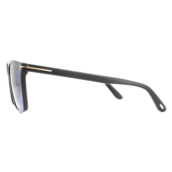 Gafas de sol Tom Ford Fletcher FT0832 01V Negro Brillante Azul - Image 3
