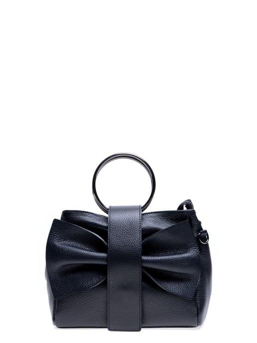 Roberta M SS22 RM 1627 Black Leather Bag
