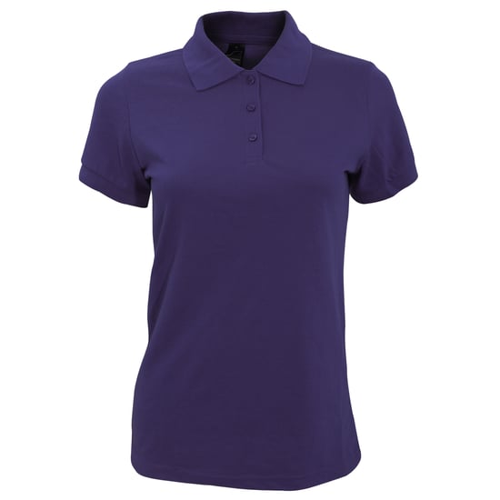 SOLs Womens/Ladies Prime Pique Polo Shirt (Dark Purple) - Image 1