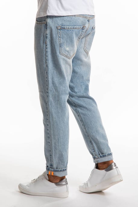 Takeshy Kurosawa Jeans Open-End Carrot Hombre Azul - Image 4