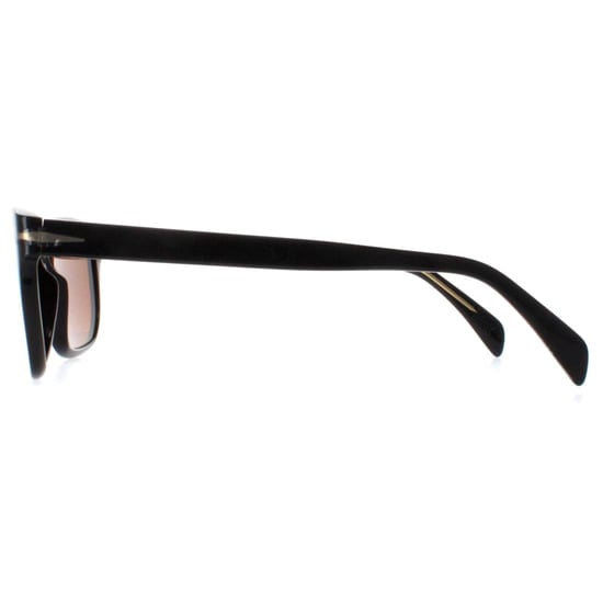 David Beckham Rectangle Mens Black Brown DB1045/S