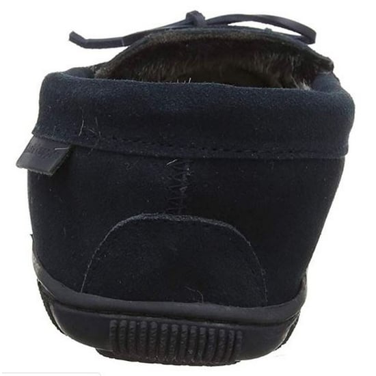 Hush Puppies Mens Ace Slip On Leather Slipper (Navy) - Image 5