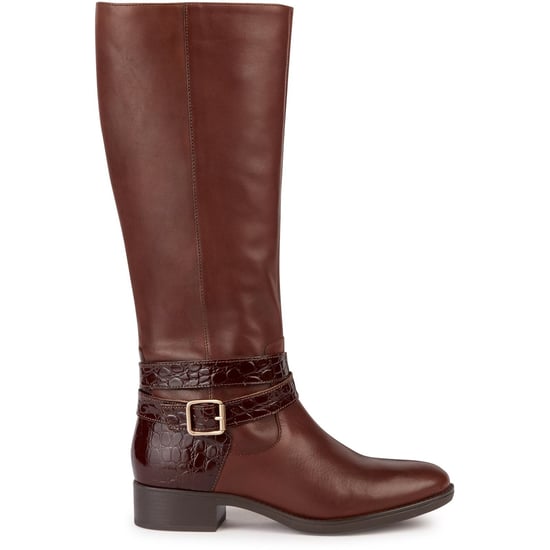 Geox D Felicity Leather Women's Brown Boots - Image 4