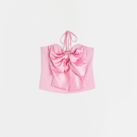 River Island Womens Bow Detail Top - Pink