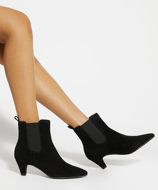 Dune Ladies Obvious - Suede Mid Heel Chelsea Ankle Boots - Image 3