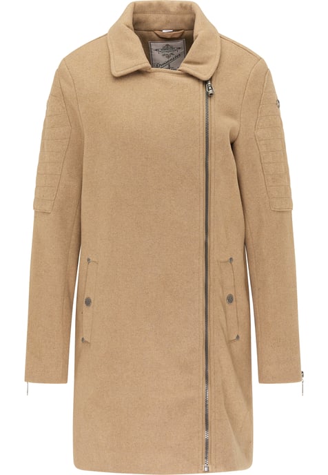 Dreimaster Coat women beige melange - Image 1