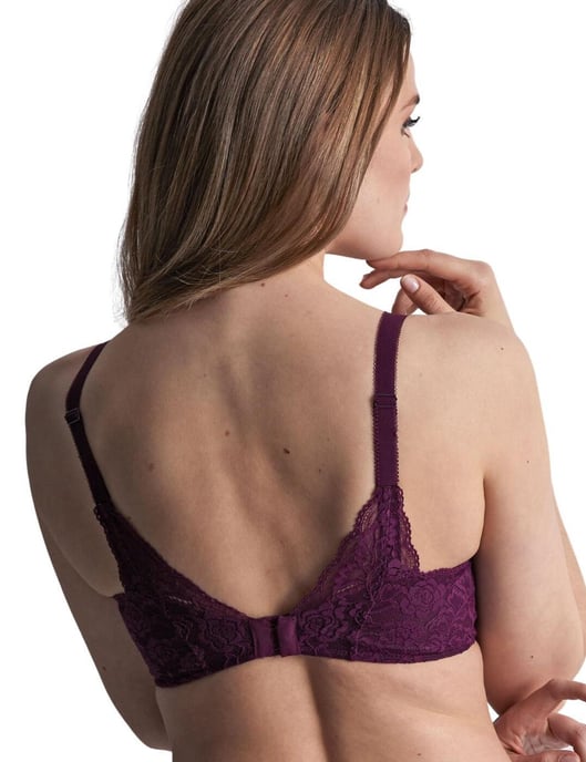 Rosessence Comfort Triangle Plunge Bra Berry