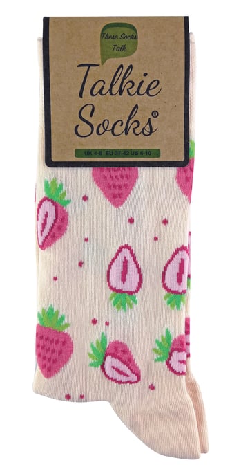 TALKIE SOCKS - Calcetines de algodón para mujer con diseño frutal y original - Image 2