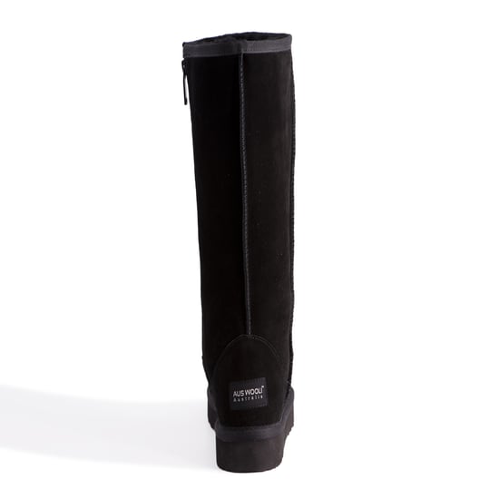 Aus Wooli "Newton" Australia Tall Zip, Black
